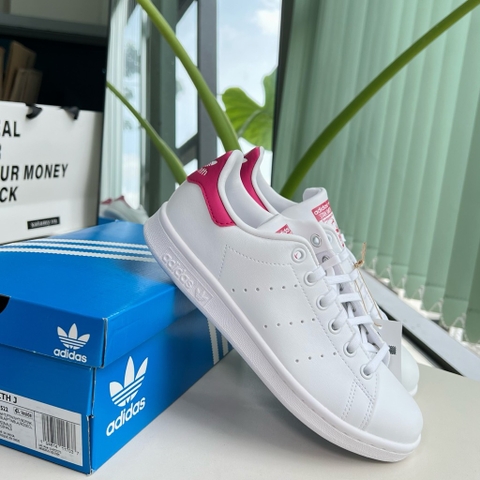 Stan Smith Trắng gót Pink FX7522