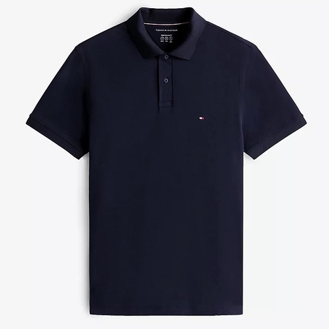Áo Polo Tommy Hilfiger Regular Fit Performance Pique Xanh Đen MW37309 400