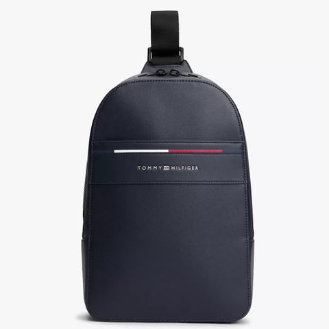 Túi Tommy Hilfiger Signature Stripe Crossbody Sling Bag Space Blue XM07441 400