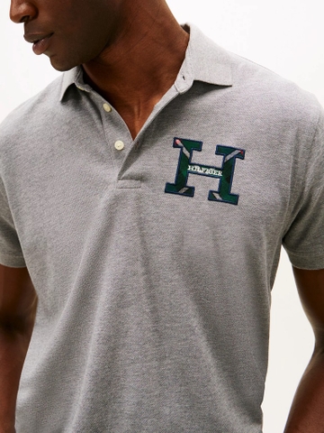 Áo Polo Tommy Hilfiger Regular Fit Plaid Monogram Pique Polo Grey XM06494 020