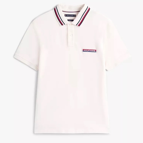 Áo Polo Tommy Hilfiger Regular Fit Tipped Pique Ivory Petal MW39837 720