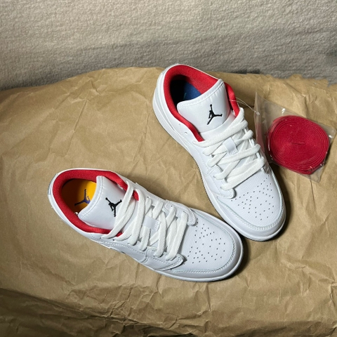 Jordan 1 LOW White Gym Red 553560 164