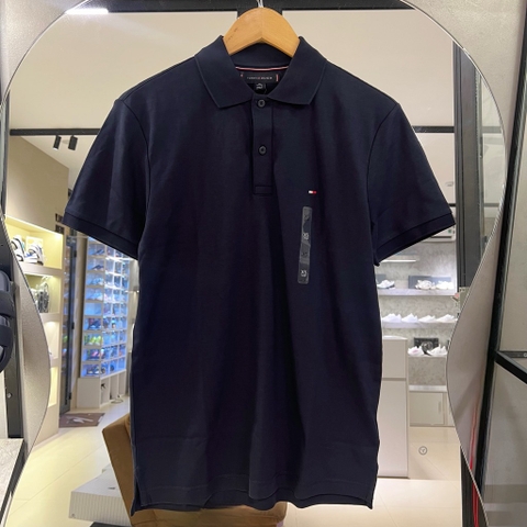 Áo Polo Tommy Hilfiger Regular Fit Cotton Navy MW35585 401a