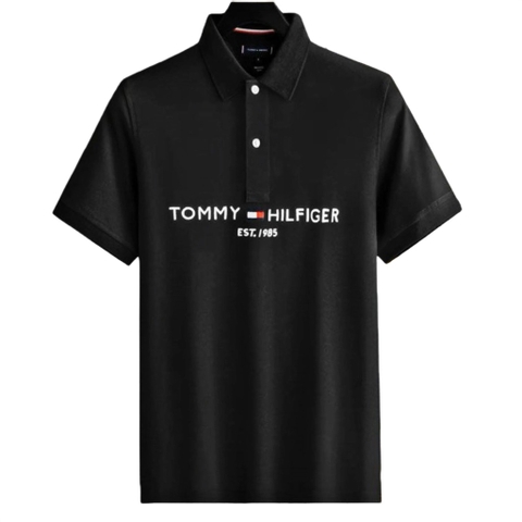 Áo Polo Tommy Hilfiger Regular Fit Embroidered Tommy Graphic Black 78JB112 001