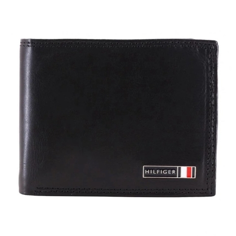 Ví Tommy Hilfiger Men's Leather Bifold Wallet Black 31TL130087 001