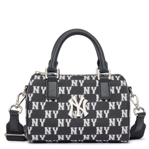 Túi MLB Classic Monogram JQD Boston Bag S NY Black 3ABWS013N 50BKS
