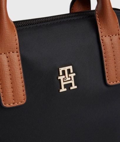 Túi Tommy Hilfiger Monogram Micro Tote Bag Black AW18368 001