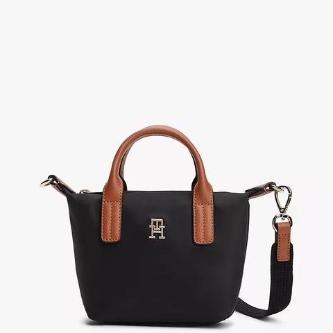 Túi Tommy Hilfiger Monogram Micro Tote Bag Black AW18368 001