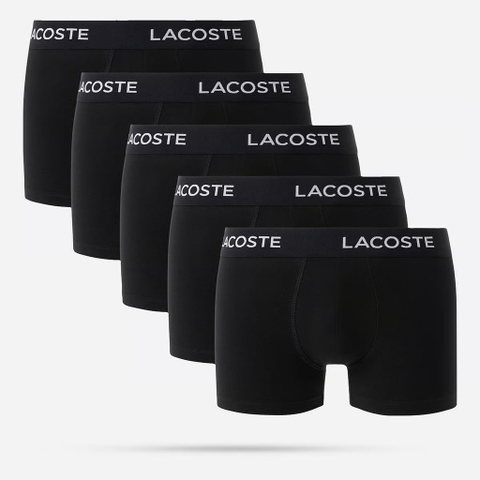 Underwear LACOSTE Men's 5-Pack Cotton Stretch Trunk Black 5H1292 51