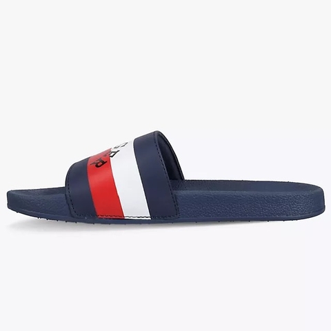 Dép Tommy Hilfiger Stripe Logo Blue White Red TZ001588 491
