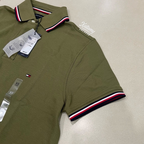 Áo Polo Tommy Hilfiger Regular Fit Wicking In Olive 78J2653 722