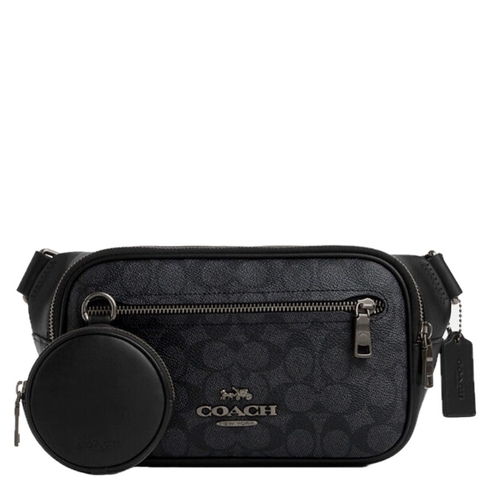 Túi Coach Elisa Belt Bag Black CZ400 QBMI5