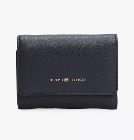 Ví Tommy Hilfiger Women's TH Logotape Trifold Space Blue AW17477 400