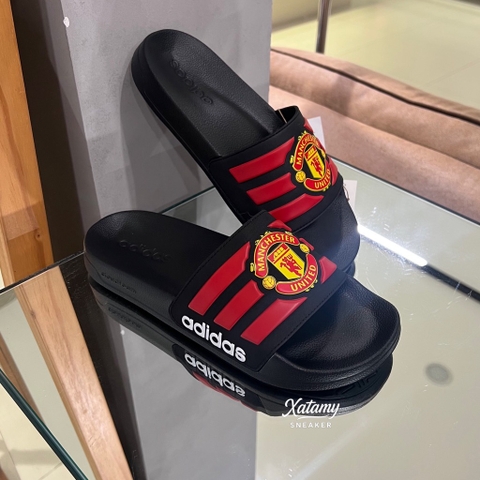 Dép Adilette Shower Manchester United Black Red JS4963