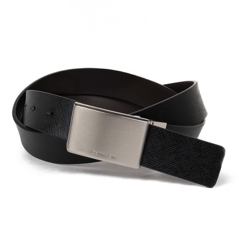 Thắt Lưng Nam Calvin Klein Leather Reversible Dress Belt with Plaque Buckle Black 11CK010007 014