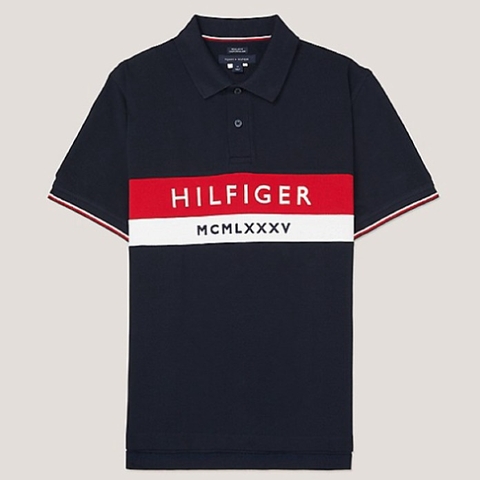 Áo Polo Tommy Hilfiger Regular Fit Chest Embroidered Navy 78J9452 410