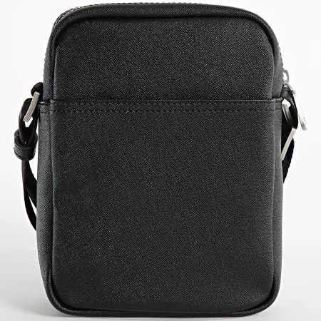 Túi GUESS Faux-Leather Saffiano Crossbody Black HMMISAP4263