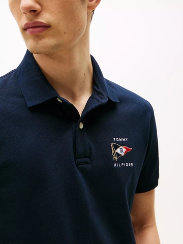 Áo Polo Tommy Hilfiger Regular Fit Nautica Flag Navy XM04762 403