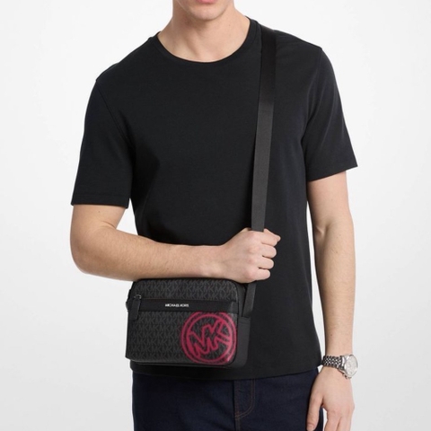 Túi Michael Kors Cooper Embellished Signature Logo Utility Crossbody Bag DK Raspberry 37T5LCOC5B