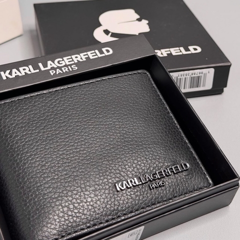 Ví KARL LAGERFELD Black Logo Metal LA5W0023
