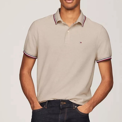 Áo Polo Tommy Hilfiger Regular Fit Winston Sold Wicking Stone 78J2653 230