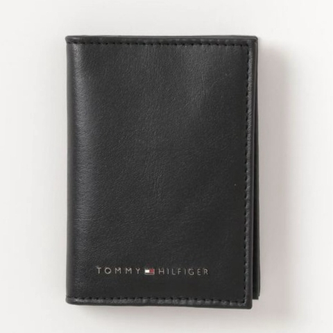 Ví Tommy Hilfiger Men's Cambridge Trifold Wallet RFID Protect Black 31TL110045