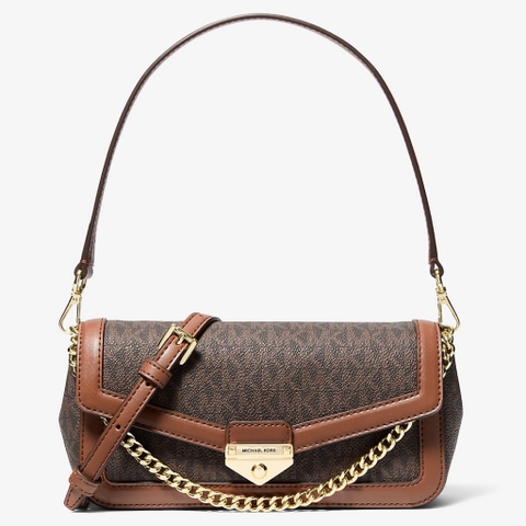 Túi Michael Kors Soho Small Signature Logo Convertible Crossbody Bag Brown 35S6G1SC5B