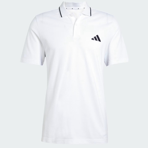 Áo Polo adidas Piqué 3S Essentials White JE6383
