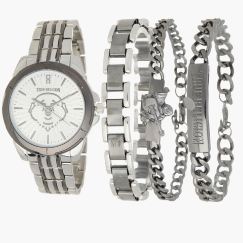 Đồng Hồ True Religion 44.5mm Two Tone Buddha Bracelet TRM116