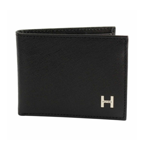 Ví Tommy Hilfiger Leather Credit Card Id Passcase Wallet Billfold Black 31TL22X019