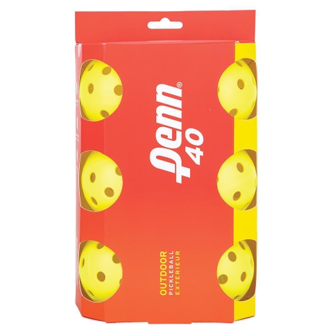 Banh Pickleball Penn 40 Outdoor Balls 6 Pack