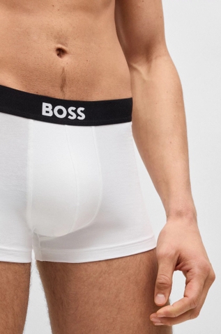 Underwear BOSS By Hugo Boss Men's 3-Pack Icon Trunks Stretch Cotton White 50544263 100
