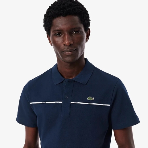 Áo Polo Lacoste Regular Fit Logo Trim L.12.12 Navy PH9863 51 166