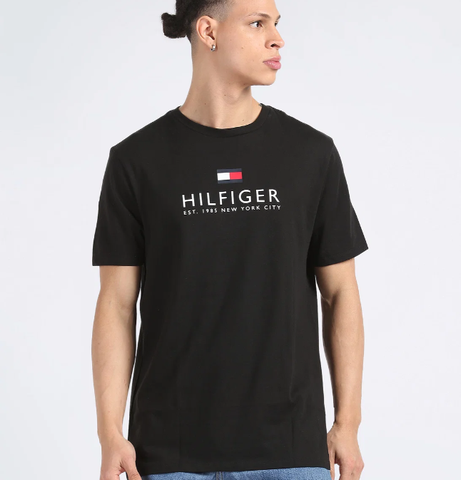 Áo Tommy Hilfiger Sensory Signature Black 78J3944 001