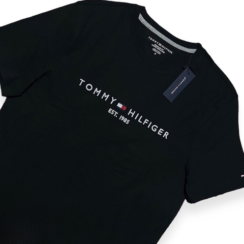 Áo Tommy Hilfiger Embroidered Tommy Logo Black 78J6318 001