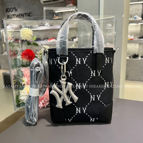 Túi Đeo Chéo MLB Diamond Monogram Jacquard Mini Cross Bag NY Black 3ACRS054N 50BKS