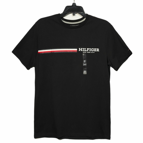 Áo Tommy Hilfiger New York Stripe Graphic Black 78JA965 001