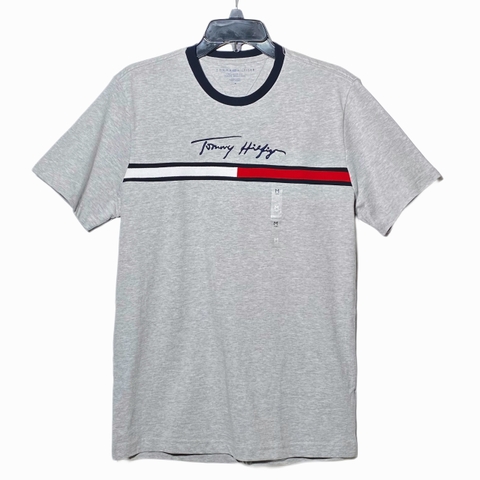 Áo Tommy Hilfiger Flag Logo Thêu Grey 78JA947 050