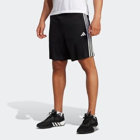 Quần Short Nam adidas Train Essentials Piqué 3 Stripes Black IB8243