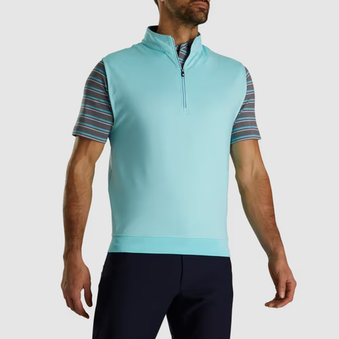 Áo Gile  FJ Solid Quarter Zip Brushed Back Vest w. Accents - 87306