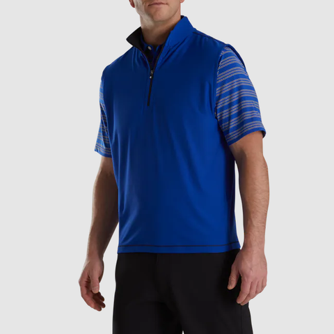 Áo Gile FJ Solid Quarter Zip Brushed Back Vest w. Accents - 87308