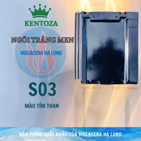 Ngói phẳng Viglacera Kentoza – S03 tráng men