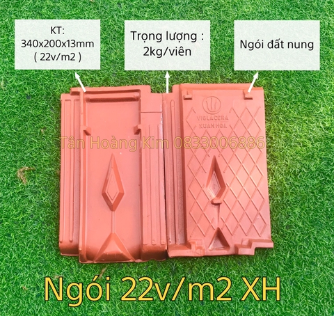 Ngói 22viên/m2 Viglacera Xuân Hoà