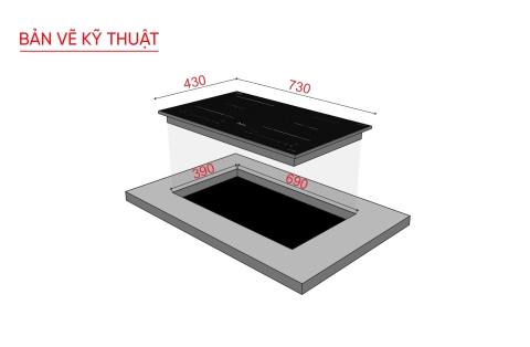 Bếp từ đôi Prato Model PT-021.N