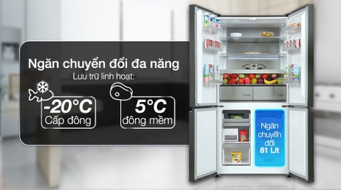 Tủ lạnh Beko Inverter 553 lít Multi Door GNO51651GBVN