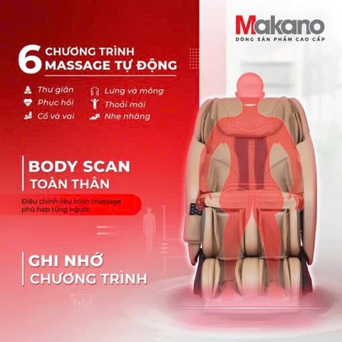 Ghế Massage Toàn Thân MAKANO MKGM-10001