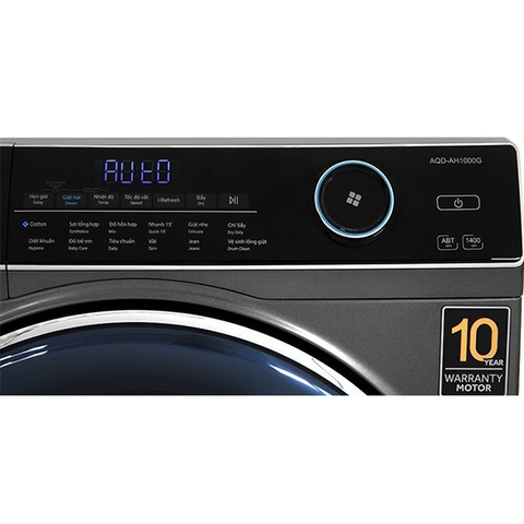 Máy giặt sấy Aqua Inverter giặt 10 kg - sấy 6 kg AQD-AH1000G.PS