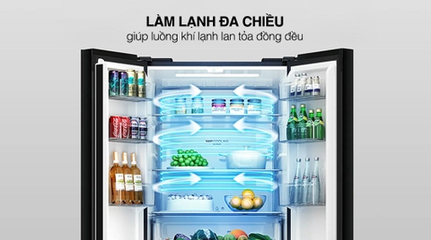 Tủ lạnh Aqua Inverter 410 lít Multi Door AQR-M466XA(GB