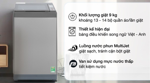 Máy giặt Aqua 9 kg AQW-S90CT S