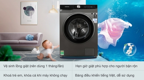 Máy giặt Samsung AI Inverter 10kg WW10T634DLX/SV